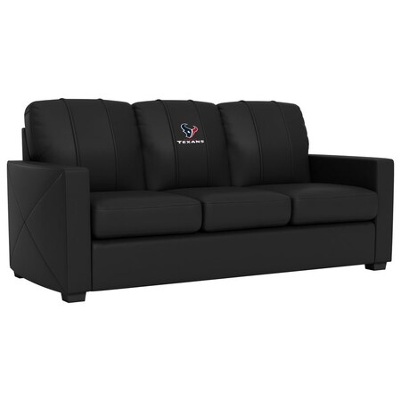 Dreamseat Silver Sofa with Houston Texans Secondary Logo XZ7759001SOCDBK-PSNFL20061